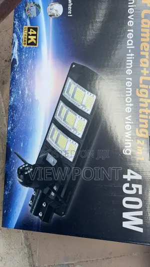 5mp Solar Camera + Lighting Single Lens 4k 450w V380