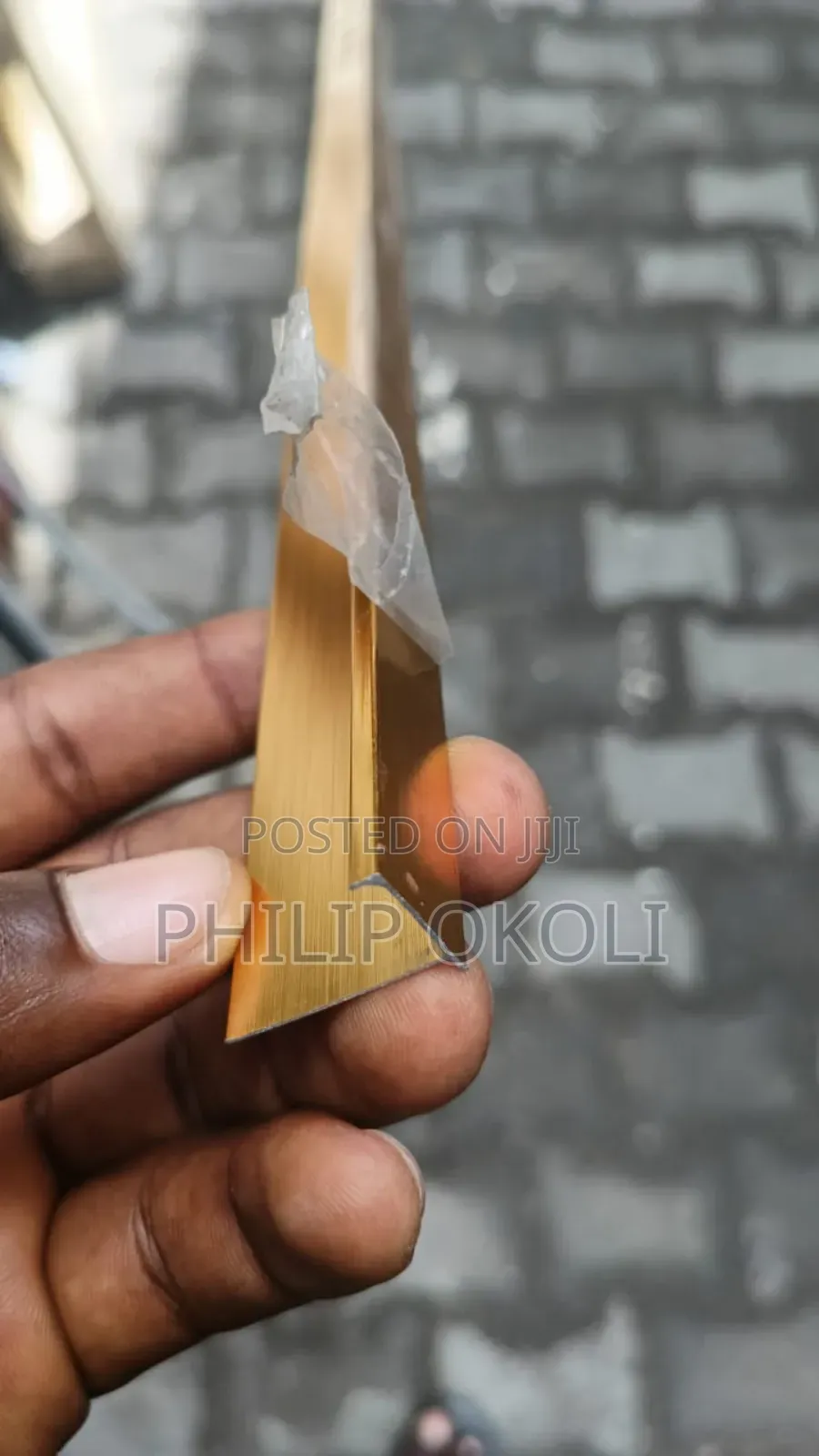 L-Shape Gold Iron Profile
