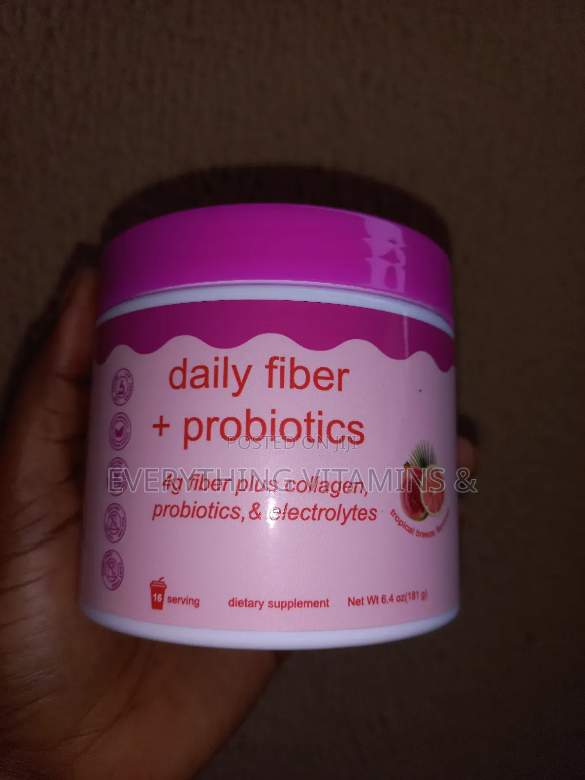 Daily Fiber + Probiotics + Electrolyte Supplement