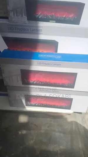Led Fireplace Lantern Multicolored With Remote