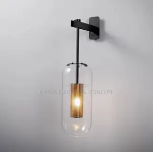 Vadim Wall Lamp Post-Modern Gold Industrial Sconce