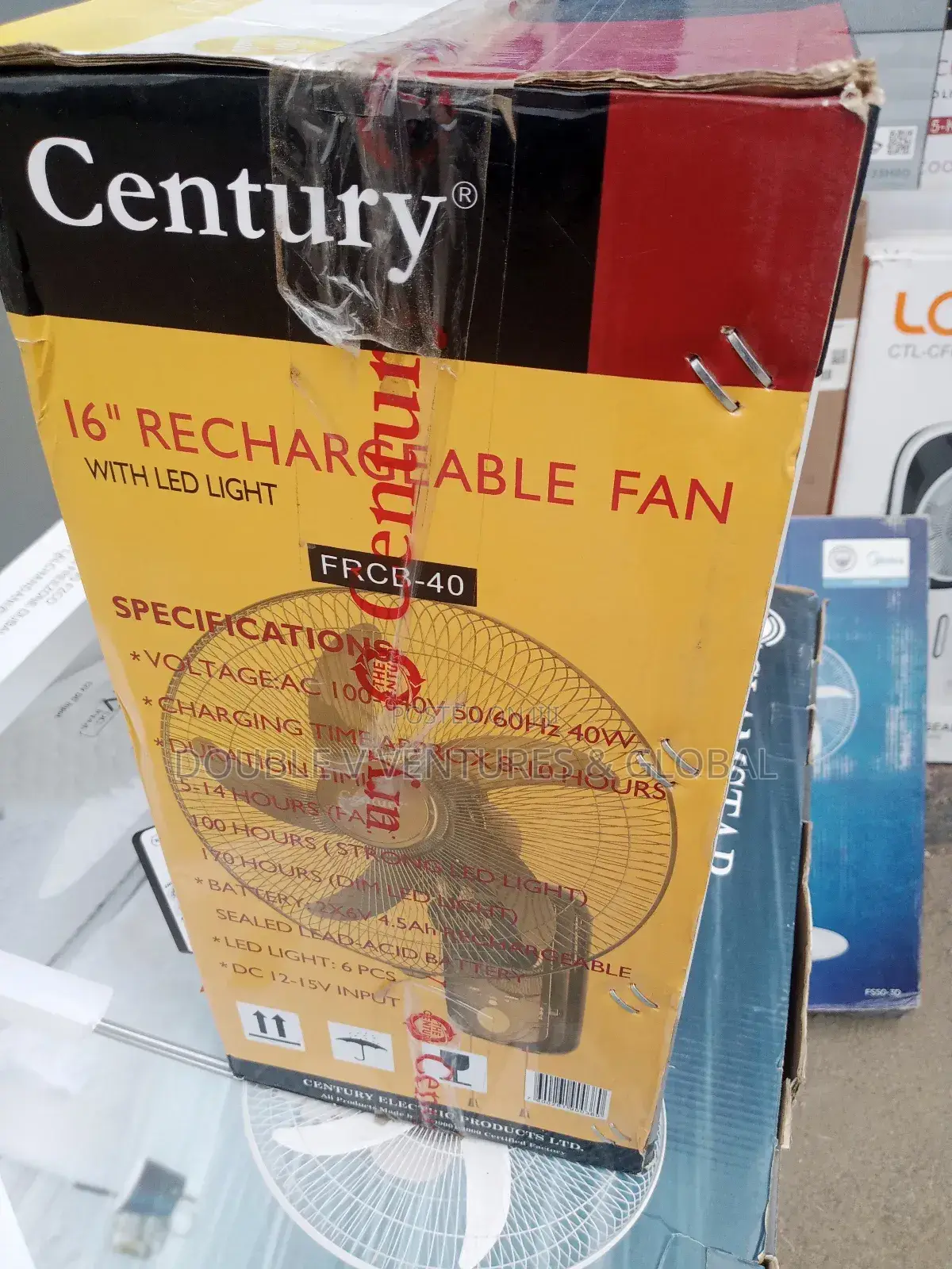 Century Rechargeable Wall.Fan