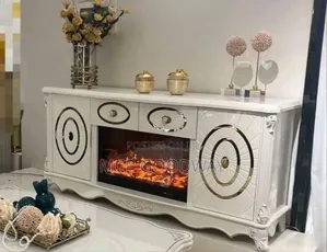Tv Stand Fire Plate
Wooden Material 
Enough Storage Unit
