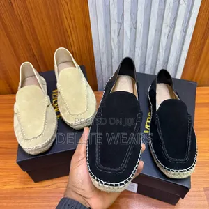 Photo - Luxury Update Versace Logo-lettering Suede Espadrilles