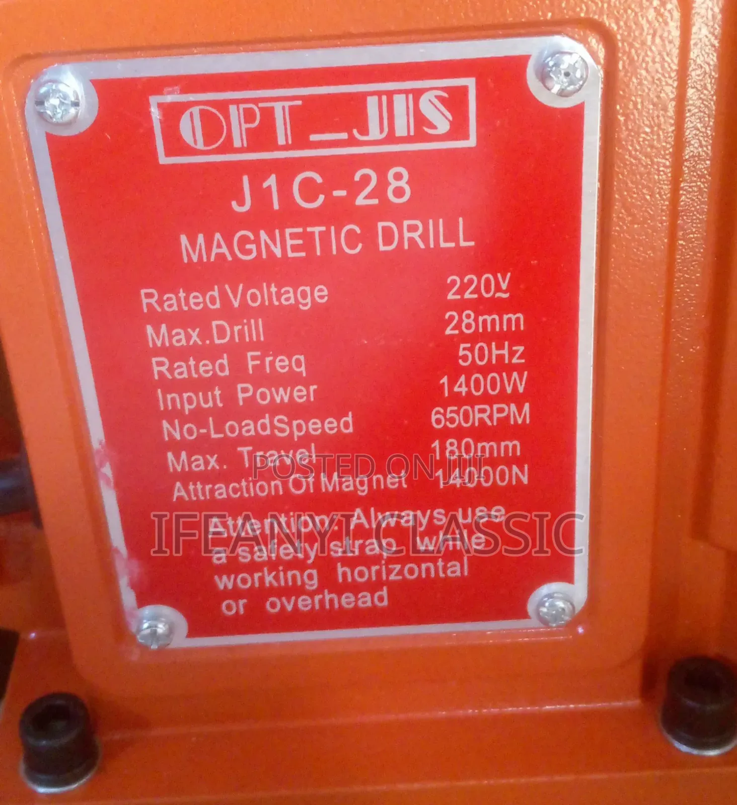 Magnetic Drill Machine 28mm