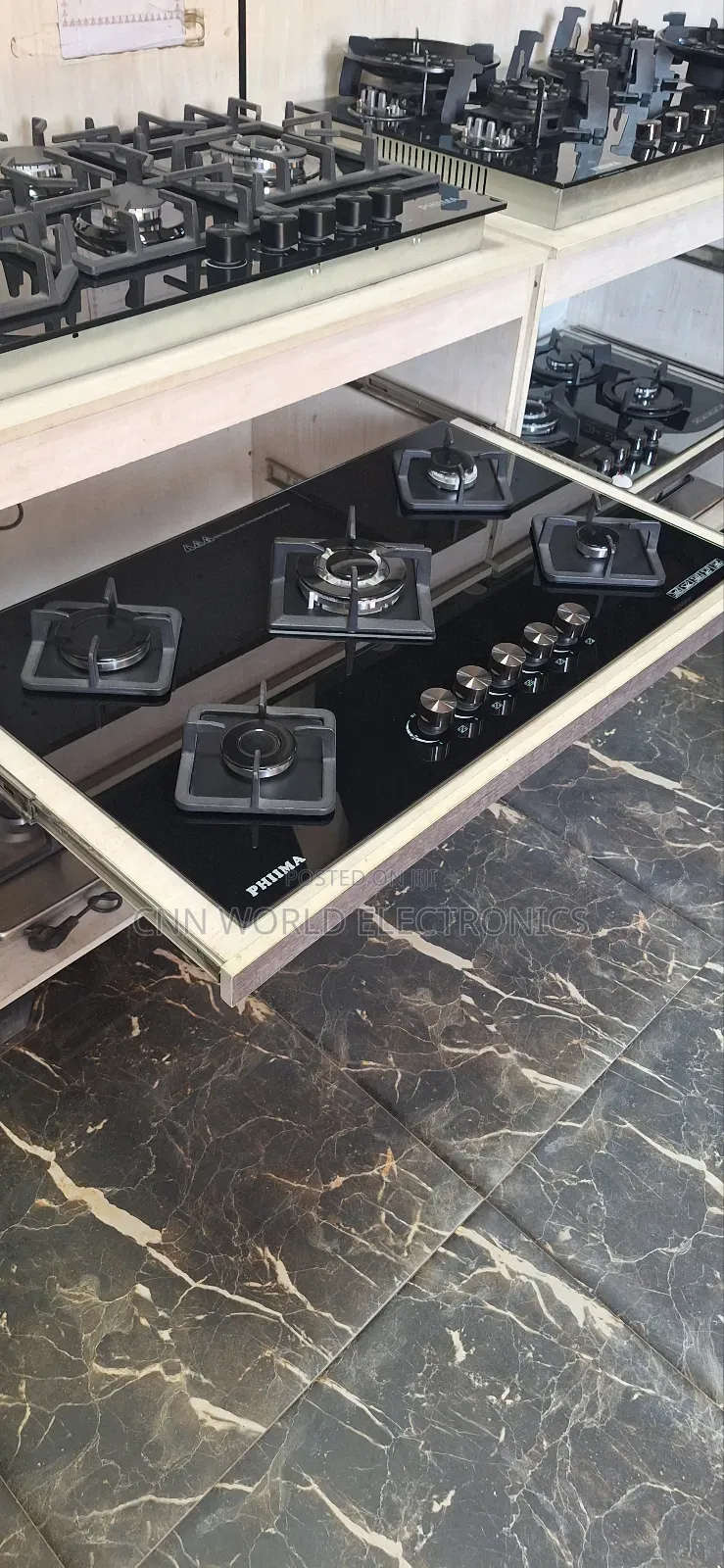 High Quality Phima In-built Cabinet Gas Automatic 5burners