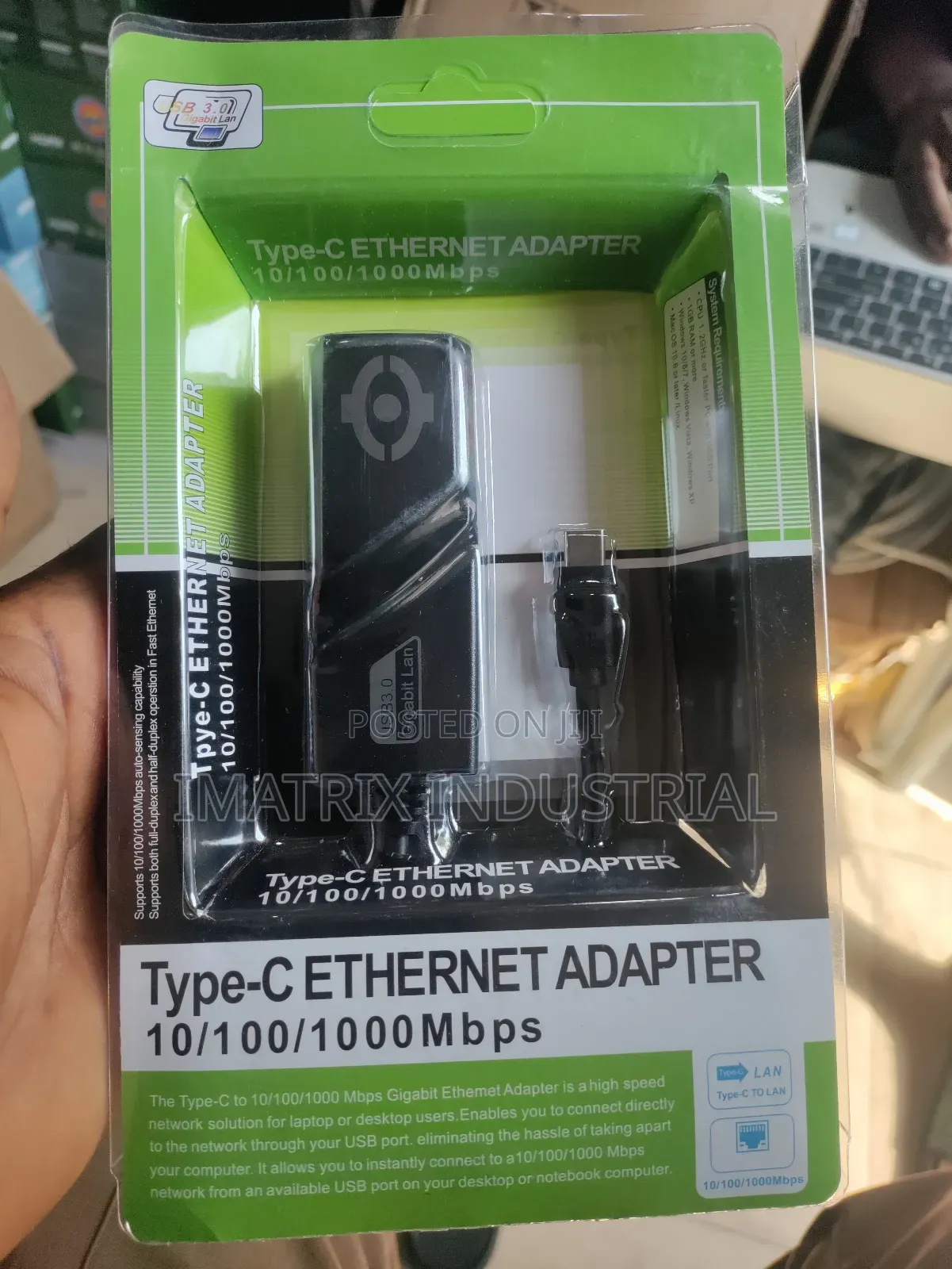 Type C to Ethernet Adapter 10/100/1000mbps