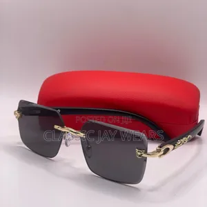 Tinted Black Quality Cartier Sunglasses Collections