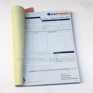 Training Program Receipt Book Printing A4 NCR Invoice Duplicate