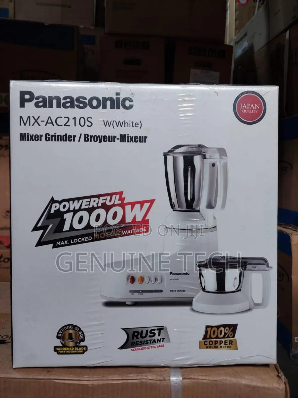 Panasonic Mixer Grinder -mx-ac210s-white