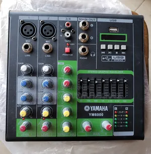 4 Channels Mixer With Inbuilt Amplifier and Quality Sound