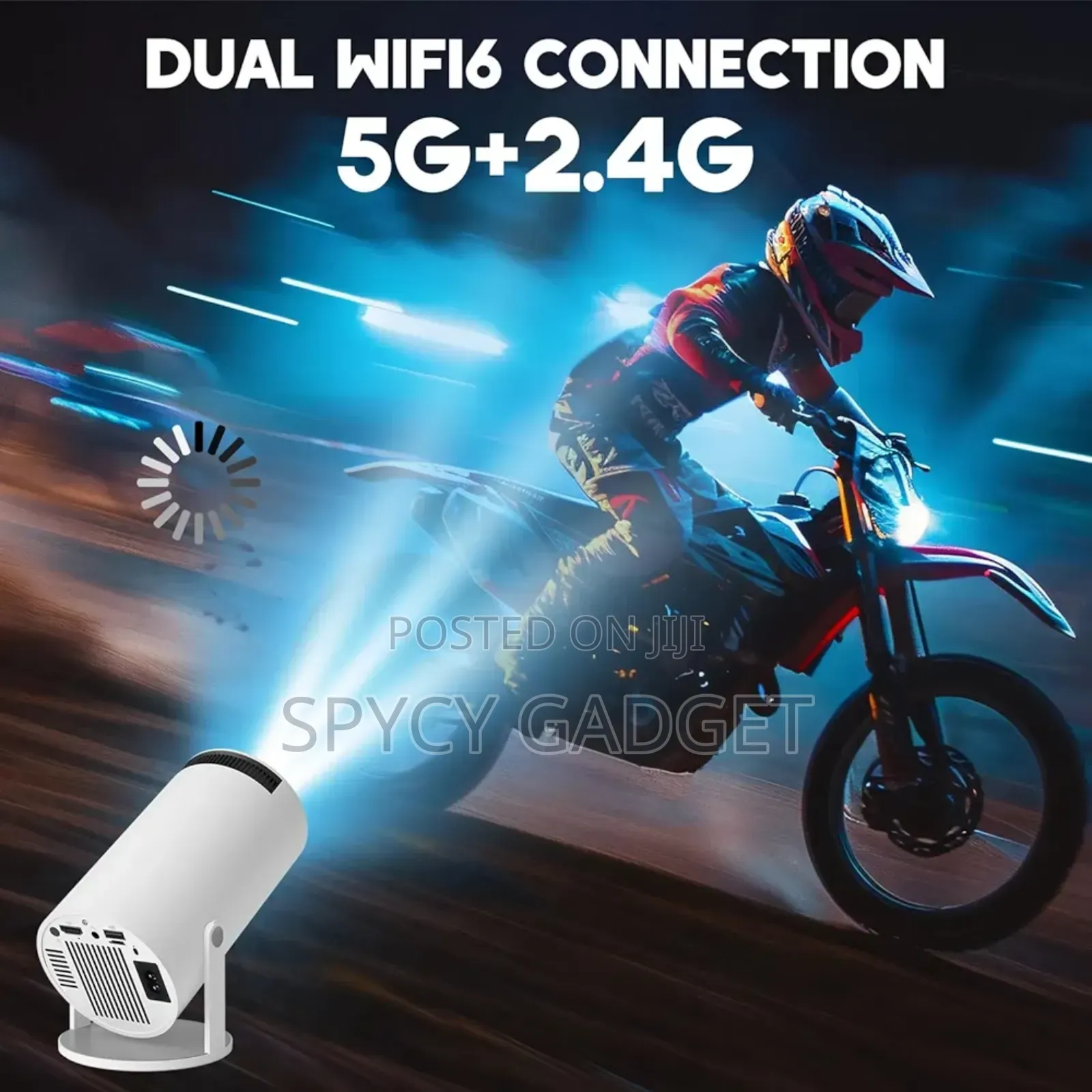 Mini Projector With 2 Joystick Bluetooth 5.2