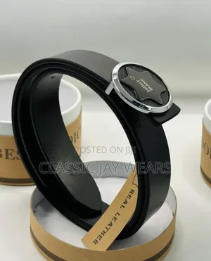 Quality Mont Blanc Leather Belt in Store