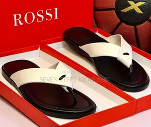 Photo - High Quality Rossi Pure Leather Luxury Men Slippers