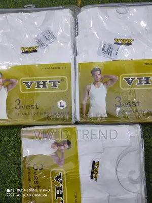3in1 White Singlet