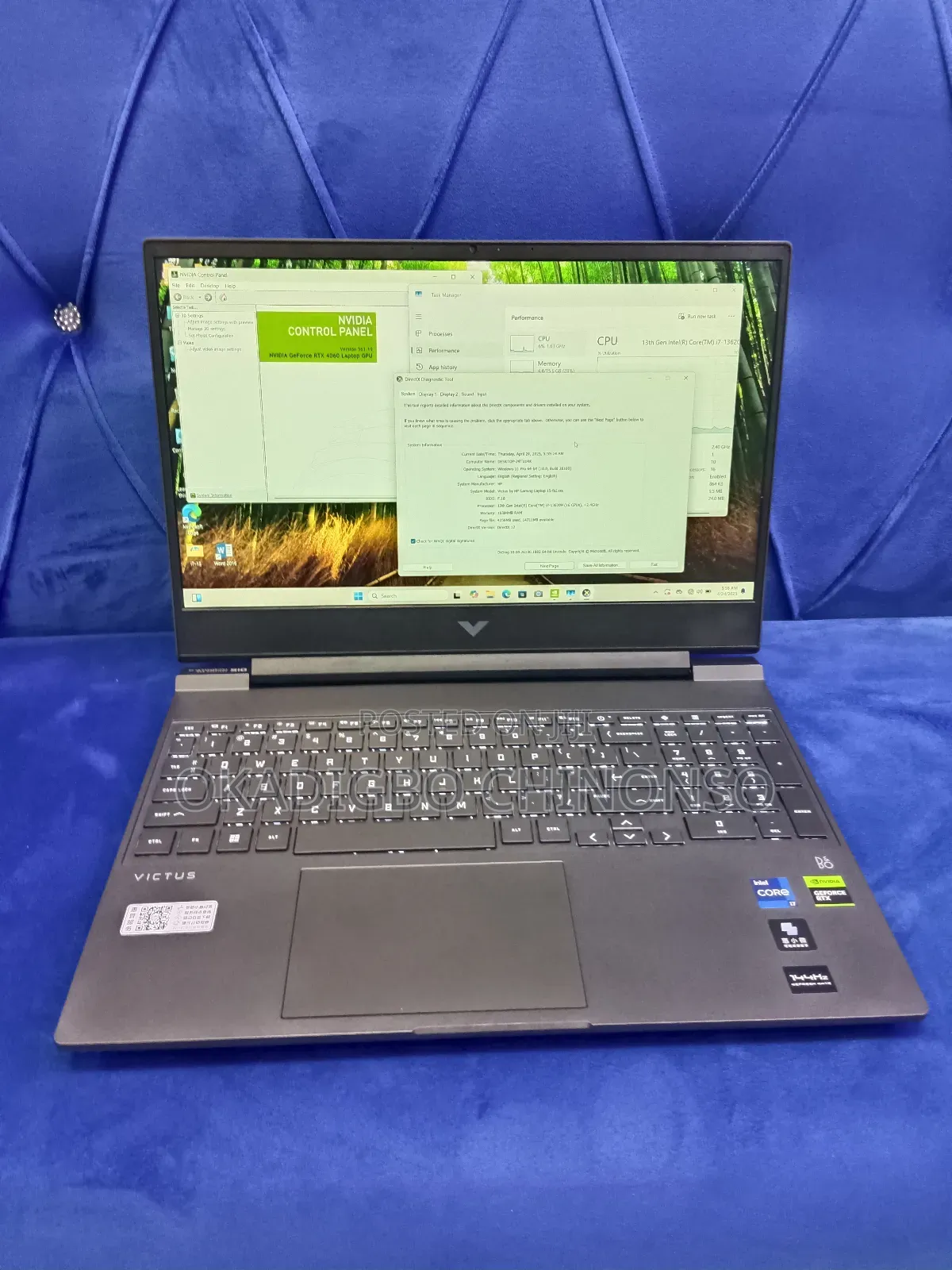 Laptop HP Victus 15 16GB Intel Core I7 SSD 512GB