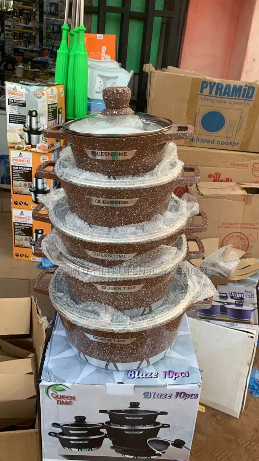 Queen Time Granite/Marble 5set Pot
