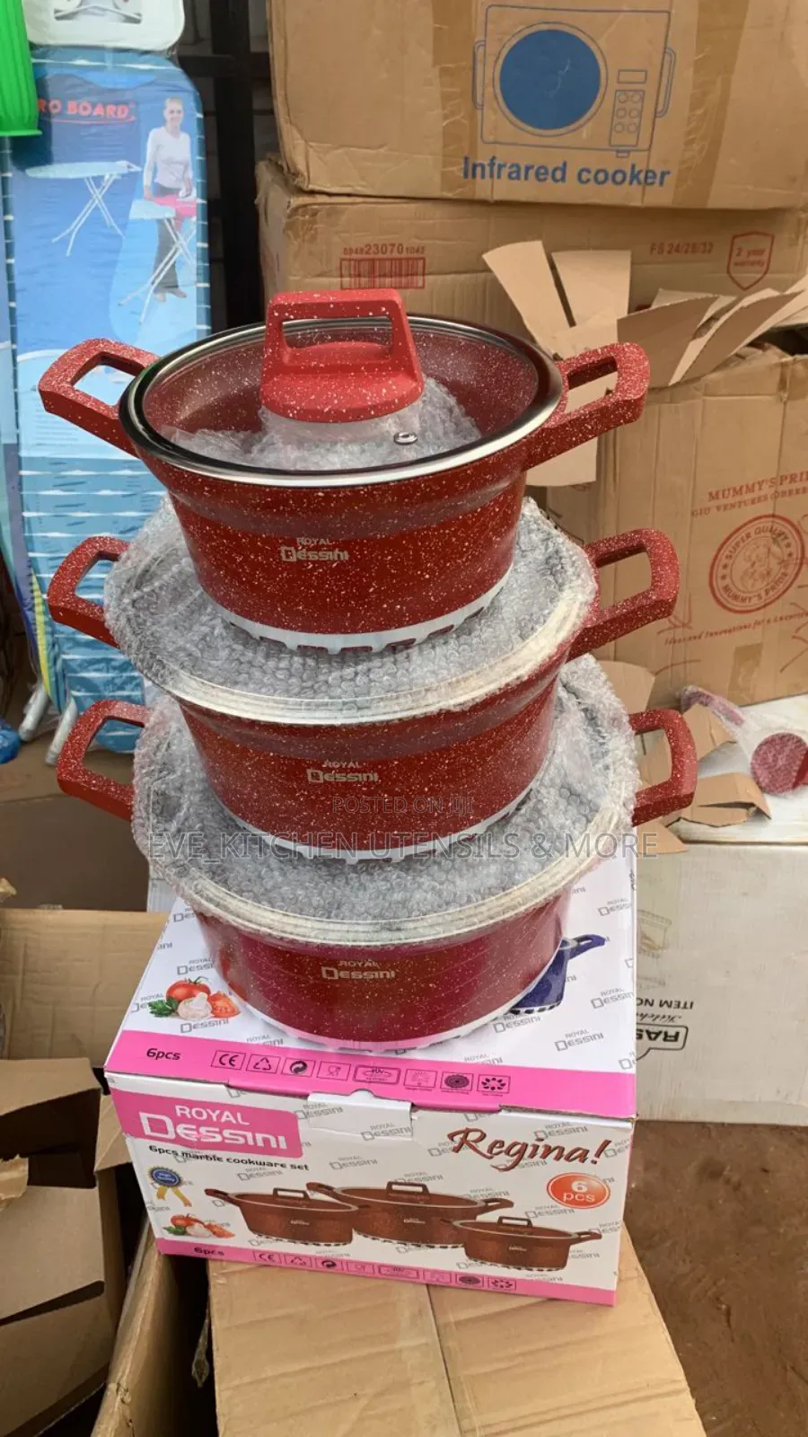 Regina Royal Dessini 3set Granite/Marble Pot