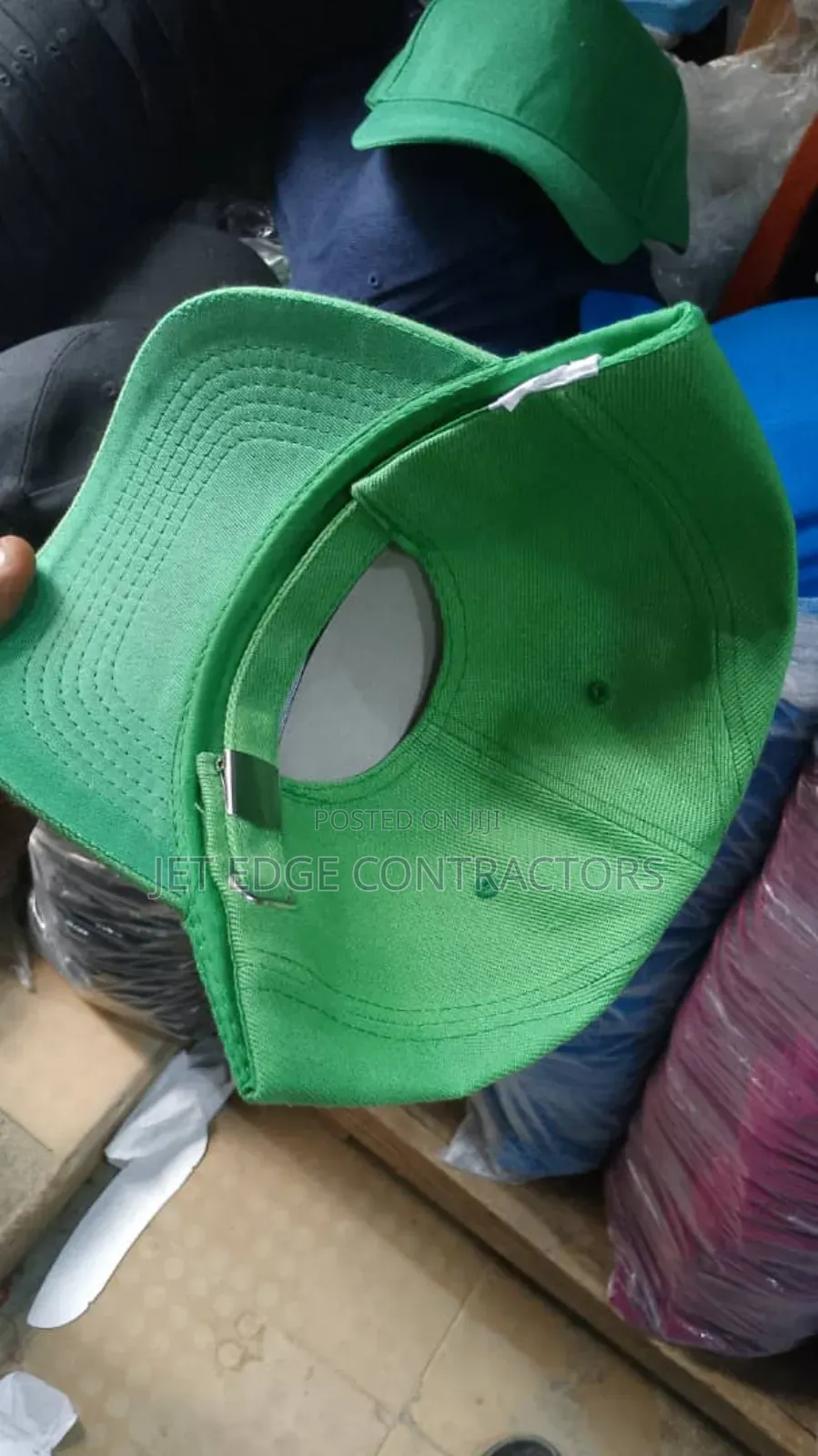 Green Face Cap