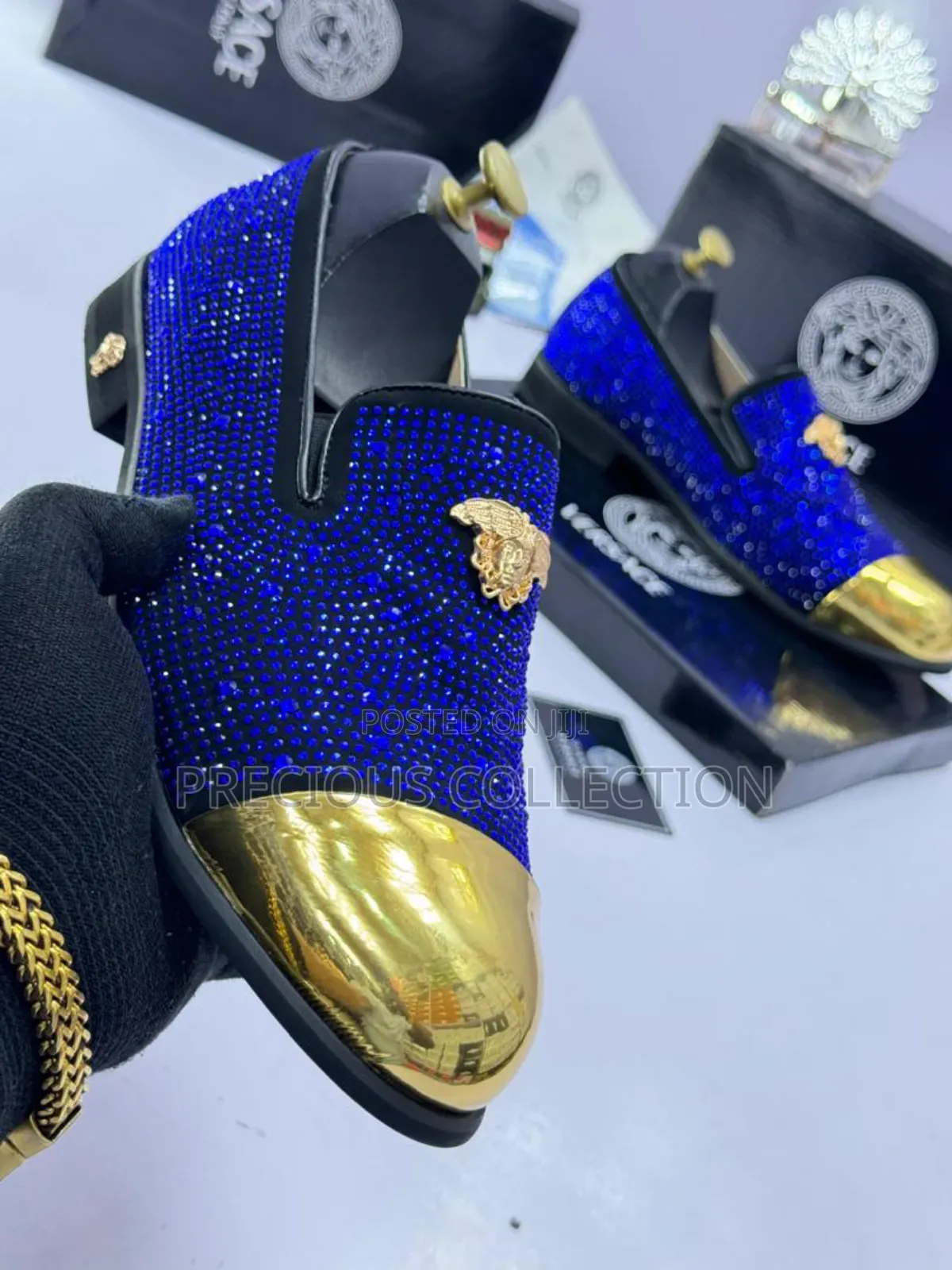 Men's Luxury Versace Stoned Coperate Shoe
