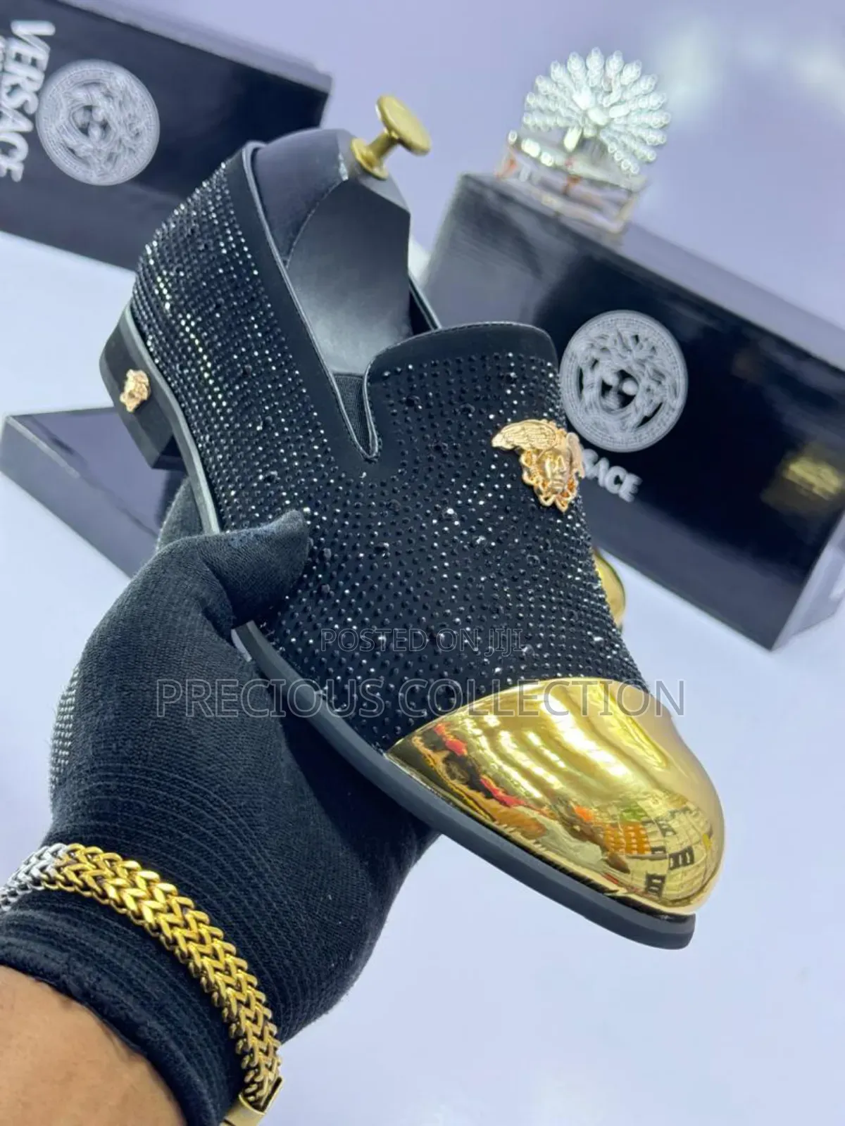 Men's Luxury Versace Stoned Coperate Shoe