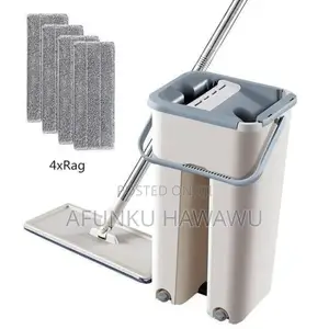 Scratch Mop With Bucket (With Extra Pad)
