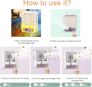 Rechargeable Water Misting Fan