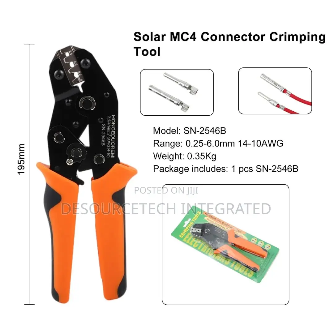 Mc4 Crimping Tools For Cable Connectors To Solar Panel