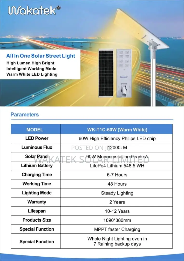 60w Aio Solar Street Light