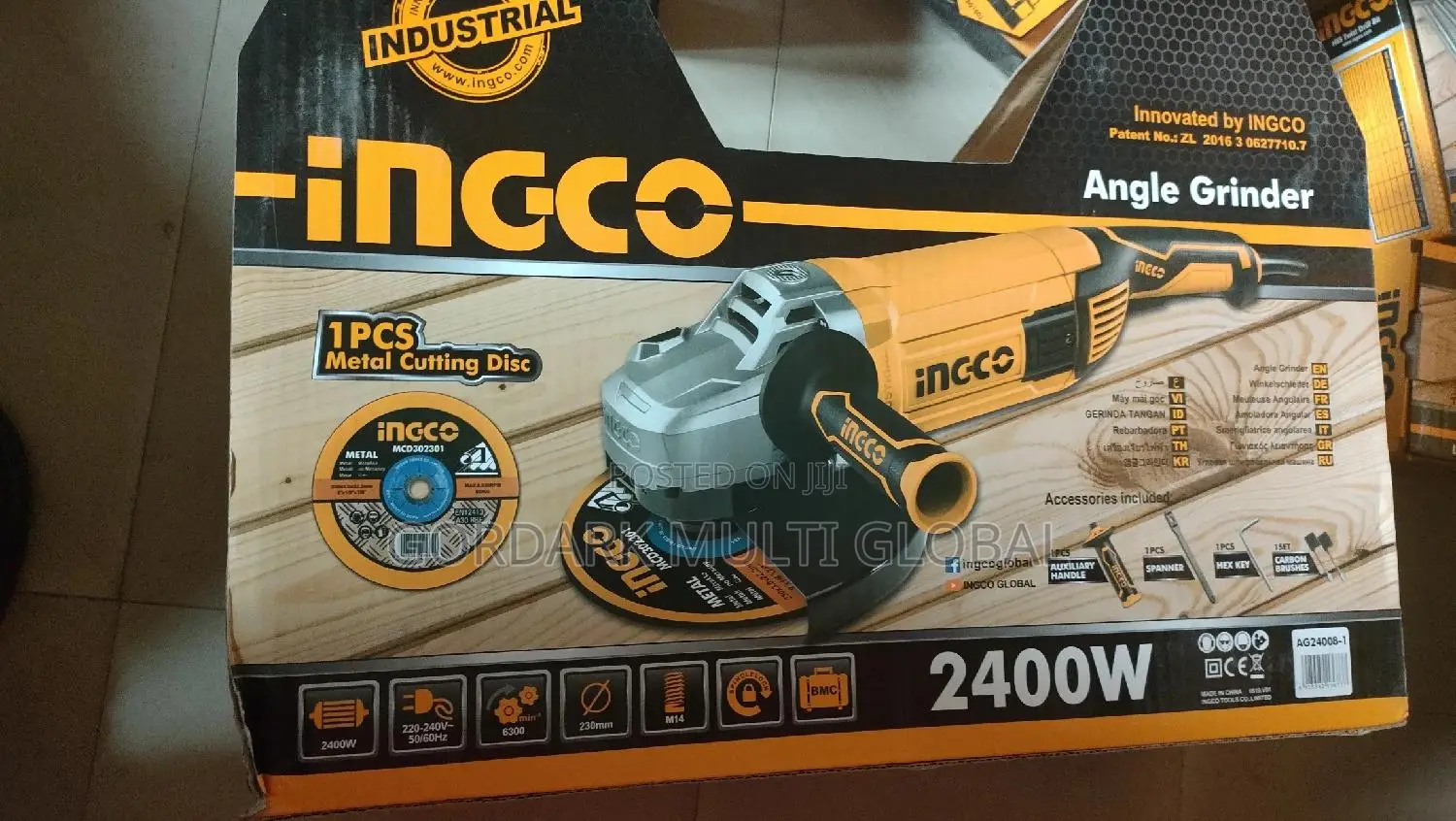 Ingco 9" Angle Grinder 2400w Box