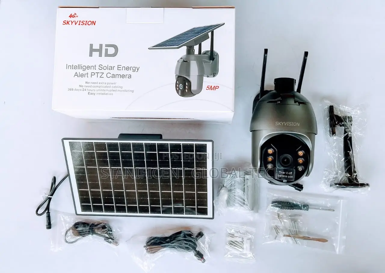 Skyvision 5mp 4g Single Lens Solar Ptz Outdoor Camera (Ubox)