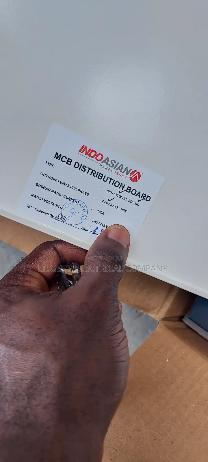 Original Indoasian D6 3 Phase Distribution Board