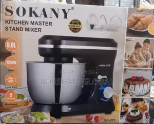 Sokany 5l Stand Cake Mixer Kitchen Master 1200watts