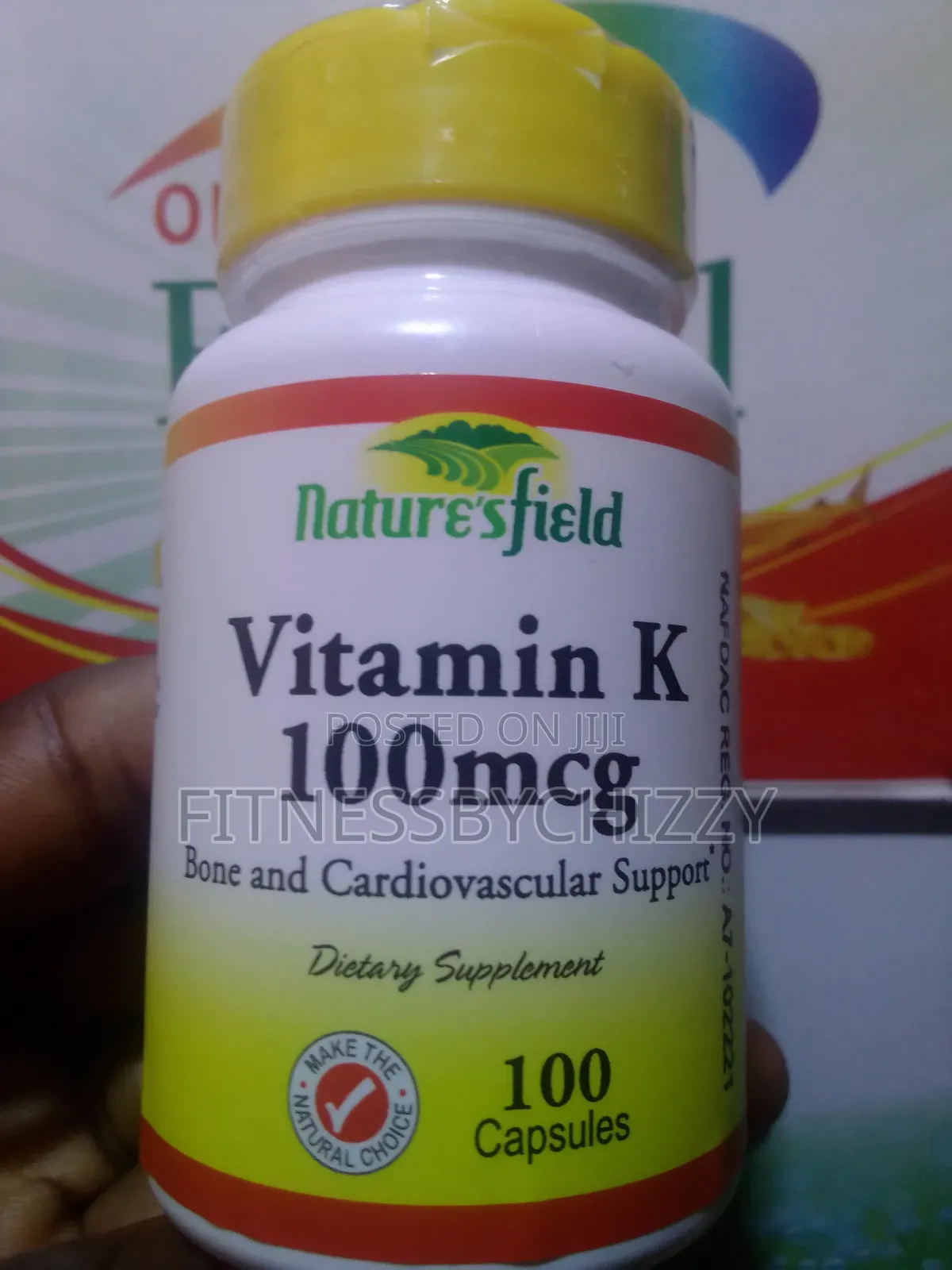 Nature's Field Vitamin K 100mcg X 100 Capsules