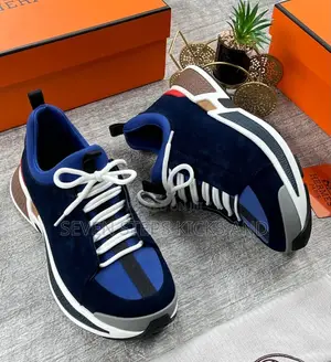 Hermes Paris Lúxury Men Italian Sneakers