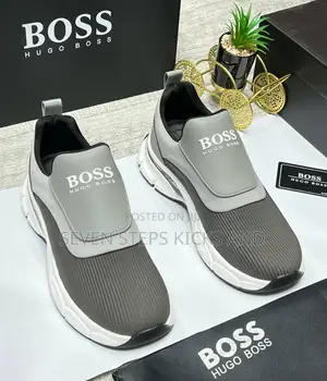 Hugo Boss Laceless Italian Luxury Men Sneakers