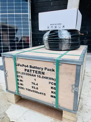 10.24kwh 51.2v 200h Pattrn Solar Lithium Battery Available