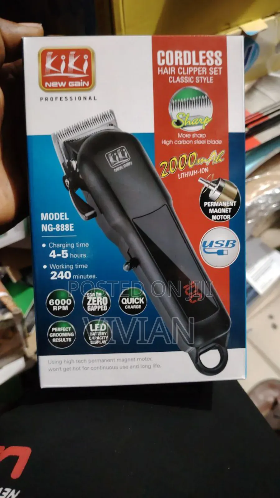 Kiki Clipper With Usb Cable