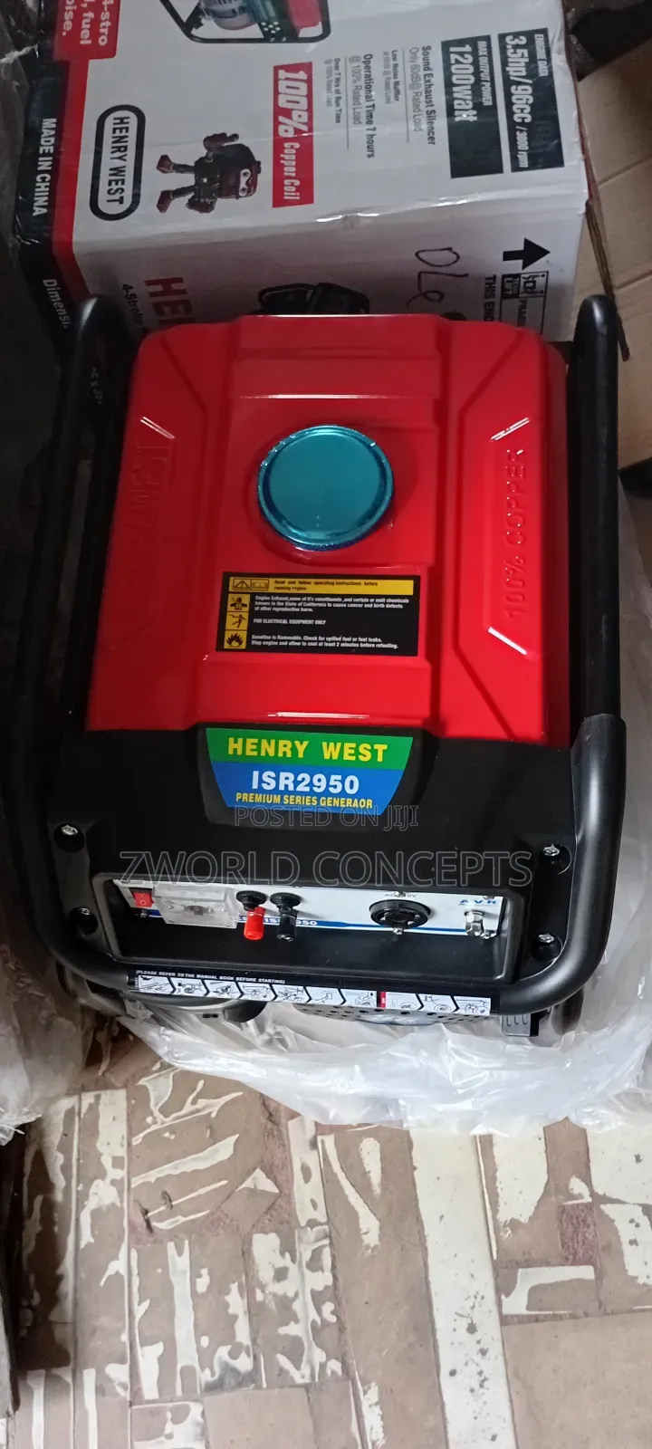 Henry West 1.5kva Full Cooper Generator