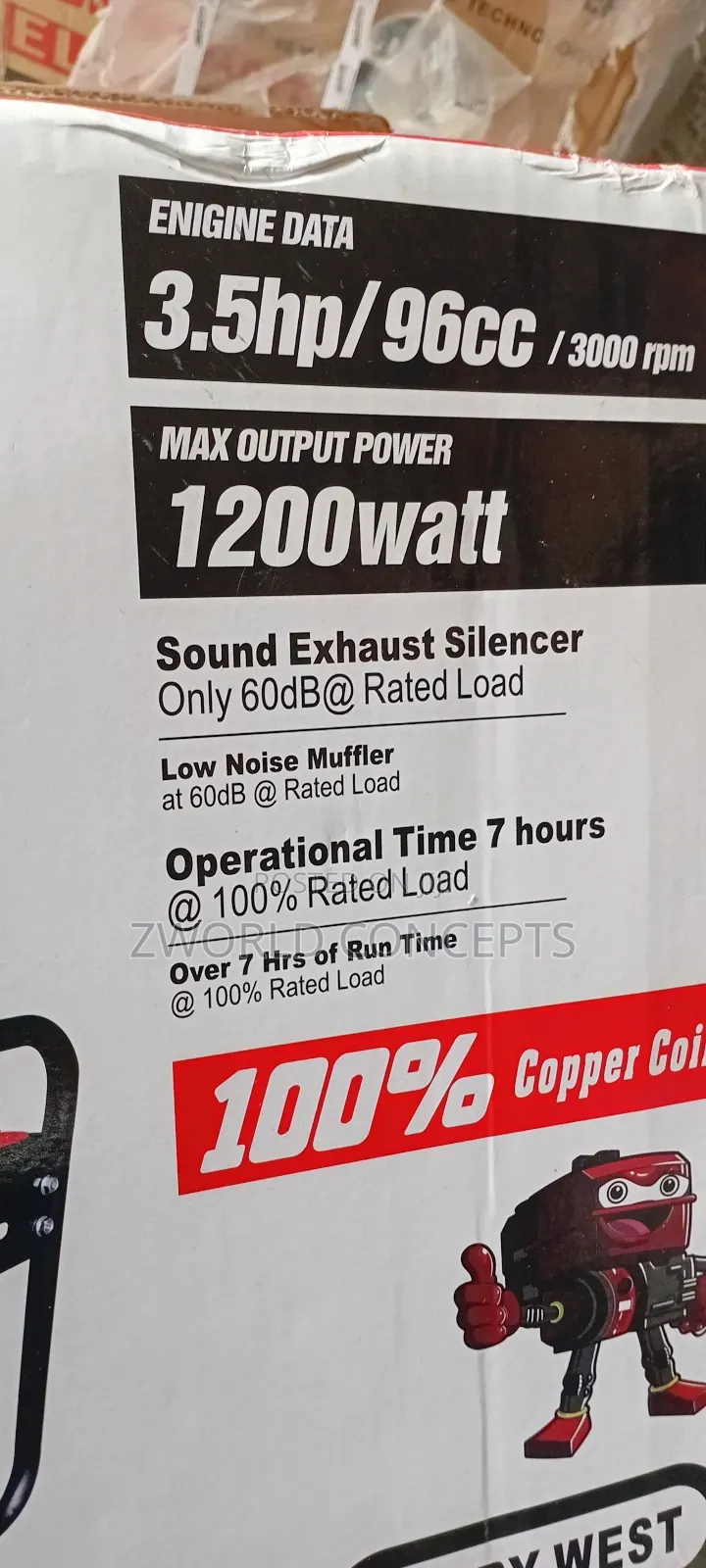 Henry West 1.5kva Full Cooper Generator