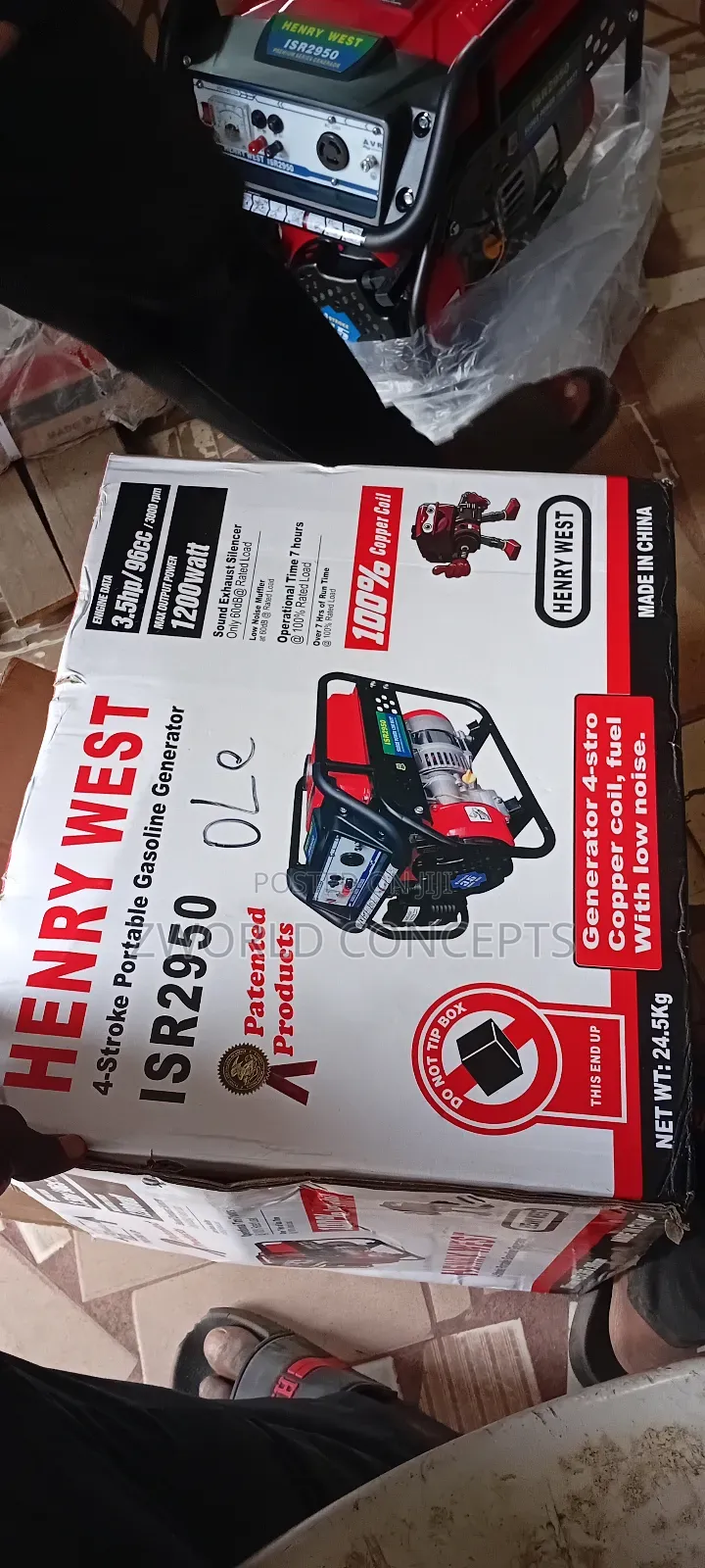 Henry West 1.5kva Full Cooper Generator