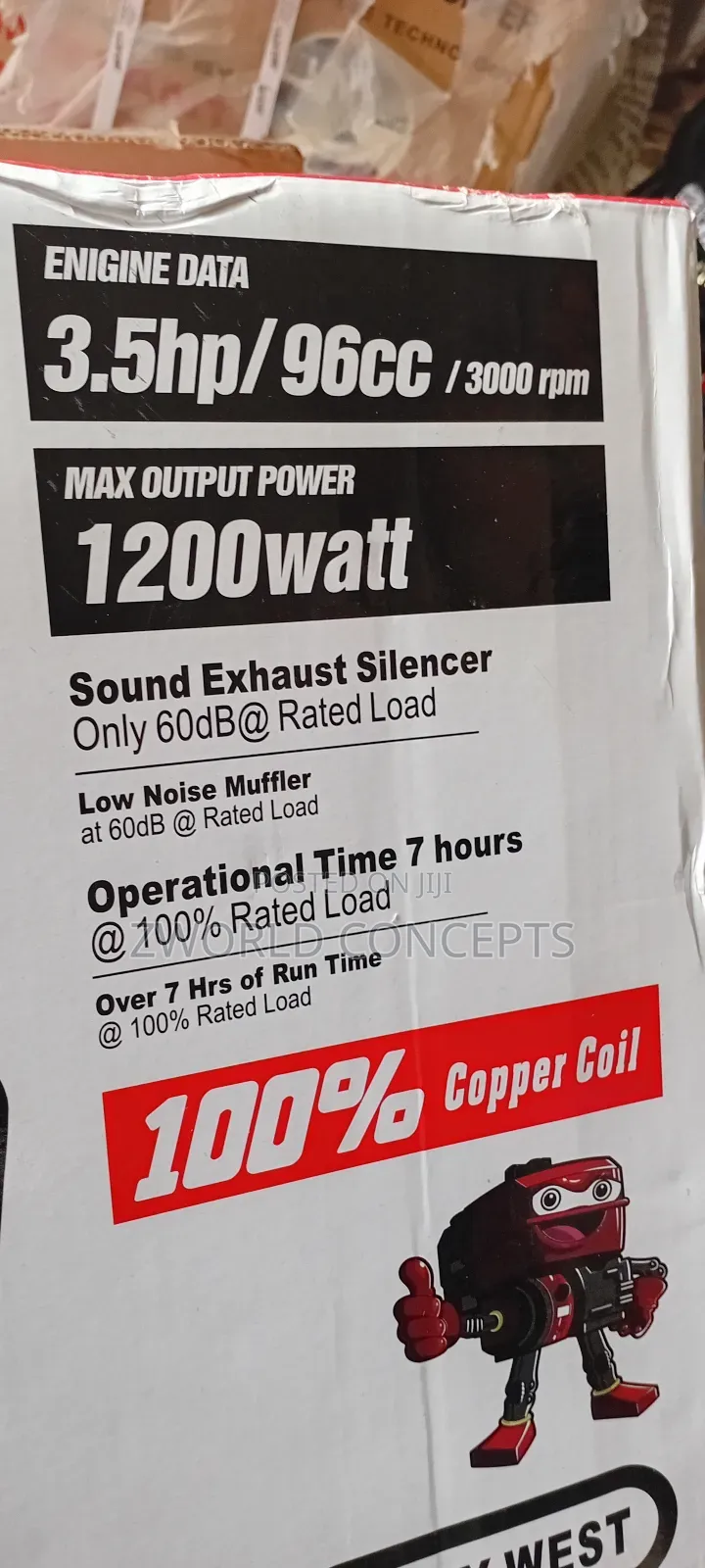 Henry West 1.5kva Full Cooper Generator