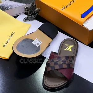 Photo - Luxury Flat Louis Vuitton Slippers for Men