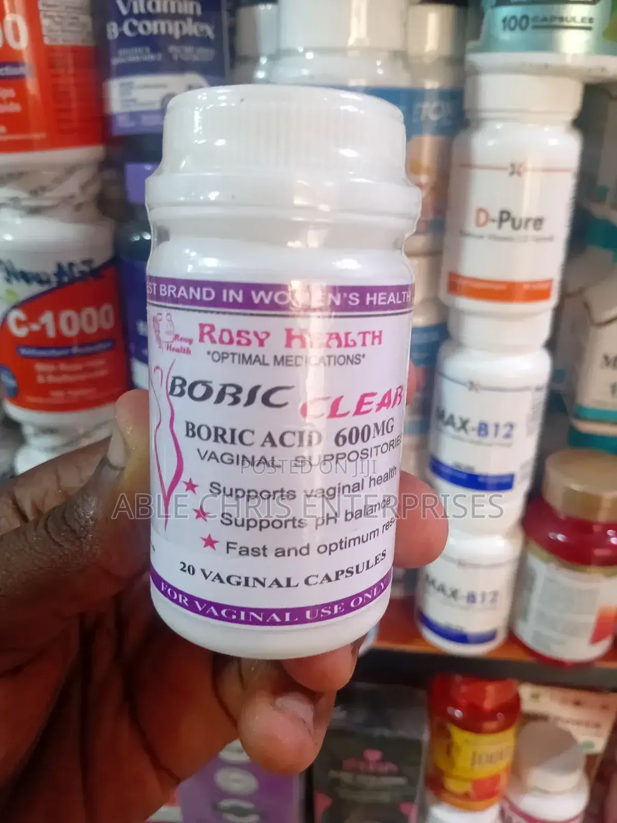 Boric Clear Boric Acid 600mg