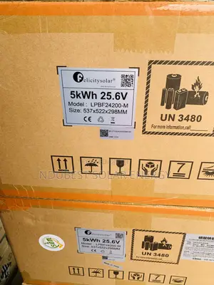 5kwh 25.6zv Felicity Lithium Ion Batteries