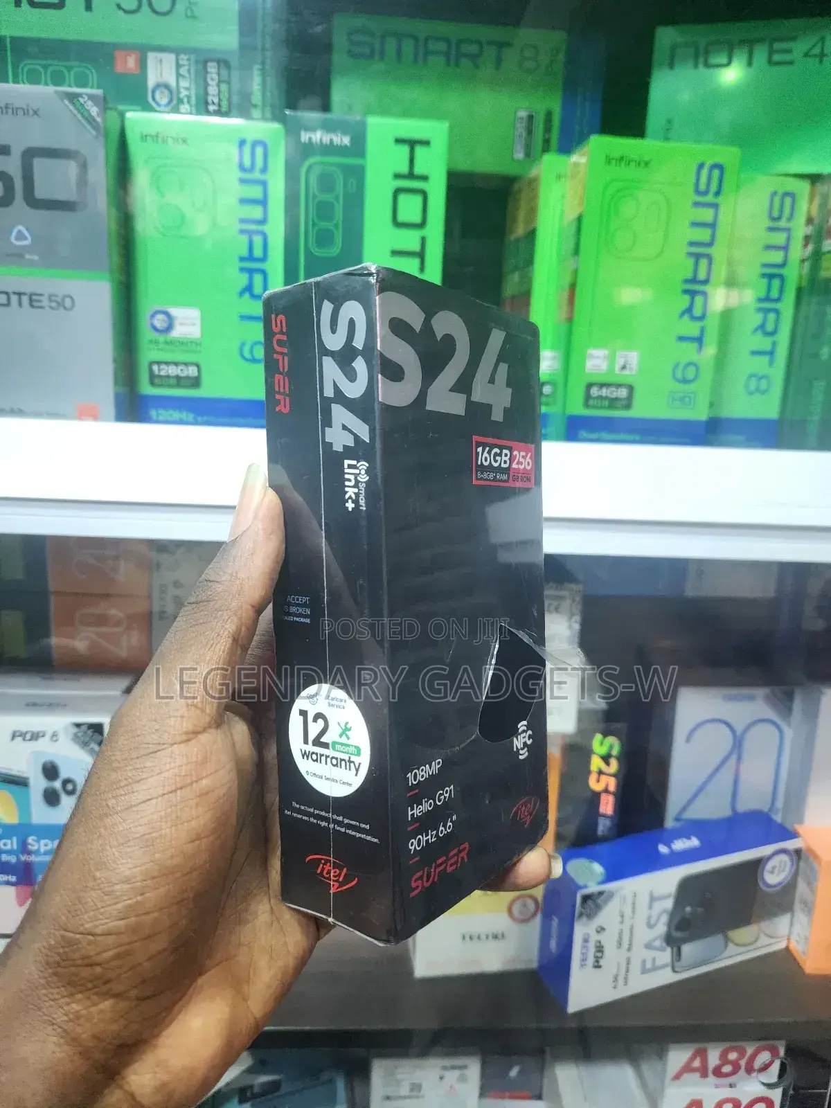New Itel S24 256 GB Black