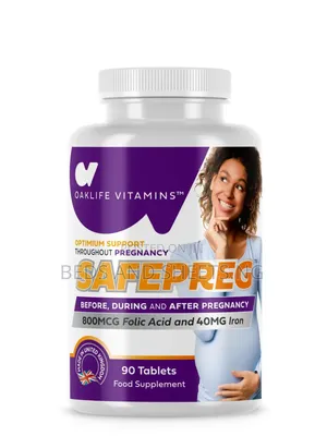 Photo - Safe Preg X 90 Tablets - Oaklife Vitamins