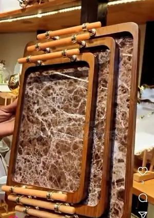Marble Wooden Tray