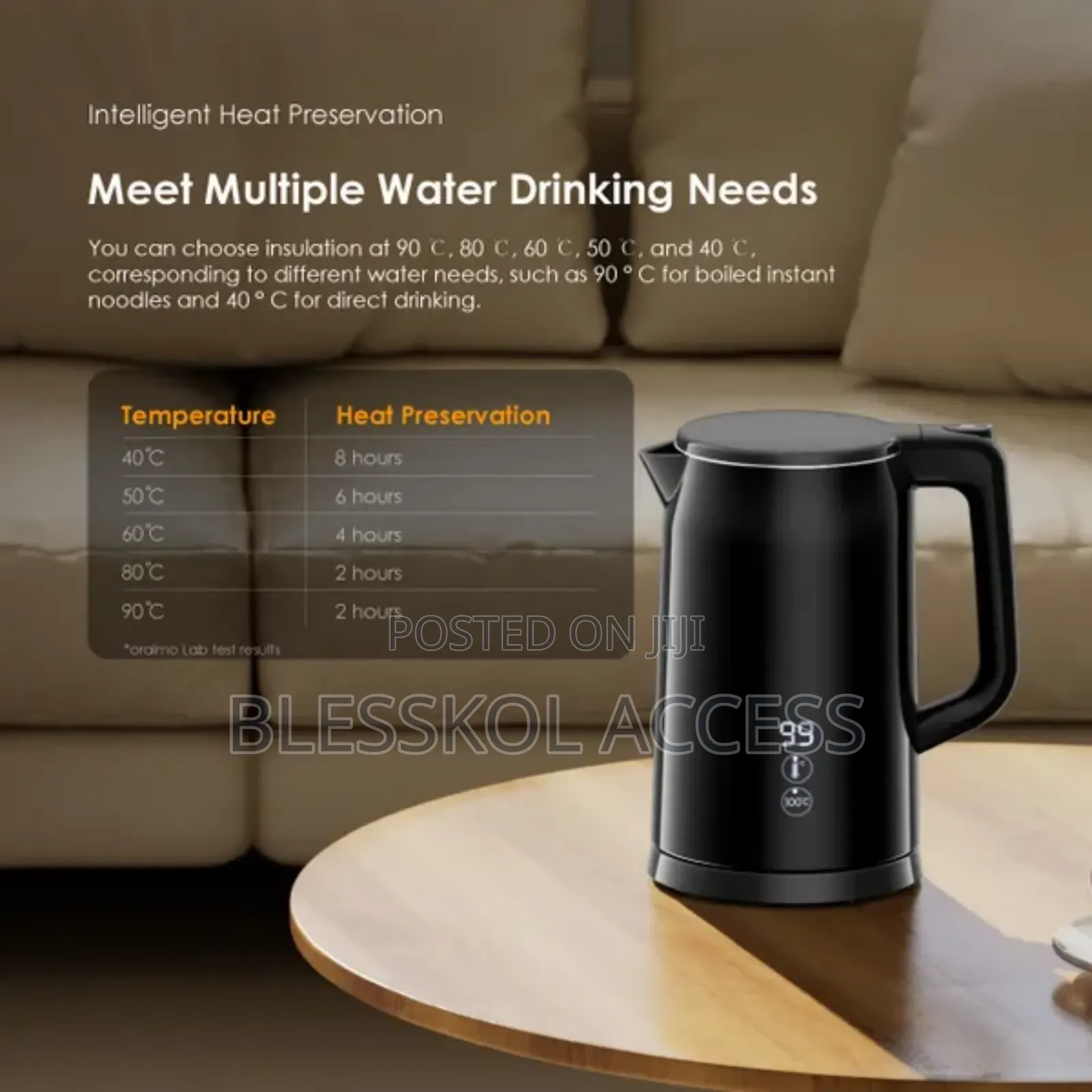 Oraimo Smartkettle Byte 2000w 304 Stainless Steel Electric K