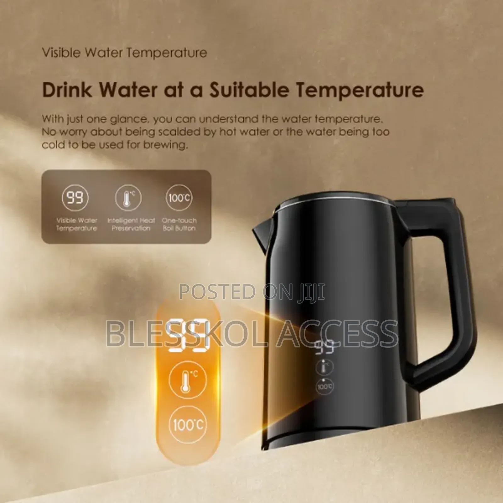 Oraimo Smartkettle Byte 2000w 304 Stainless Steel Electric K